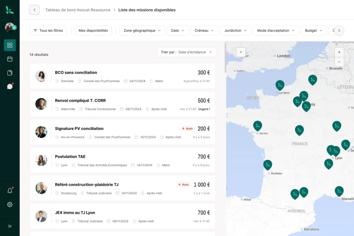 Libélaw — missions, web