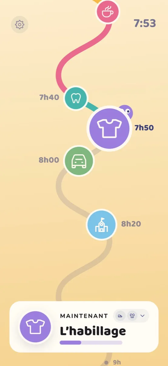 Écran enfant sur iPhone : le chemin à 7h53