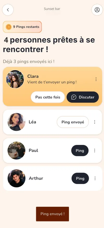 Ping — lieu