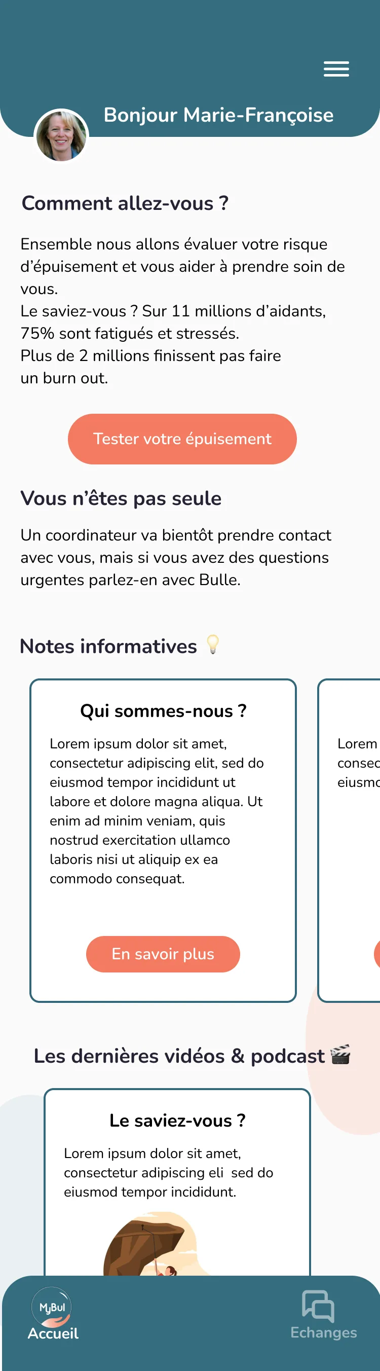 MyBul — tableau de bord