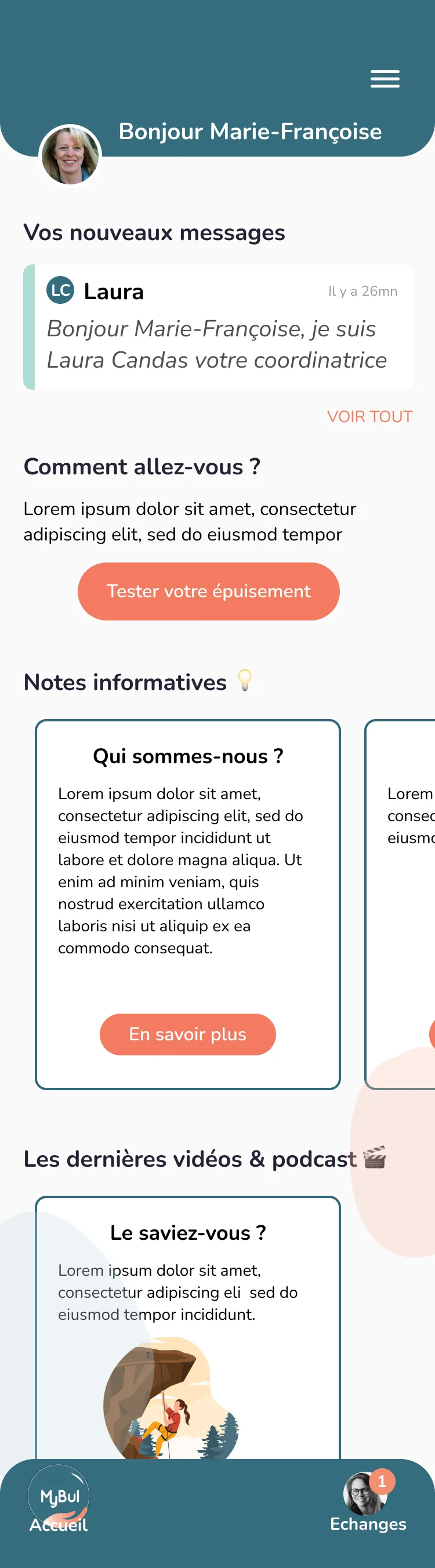 MyBul — tableau de bord aidant