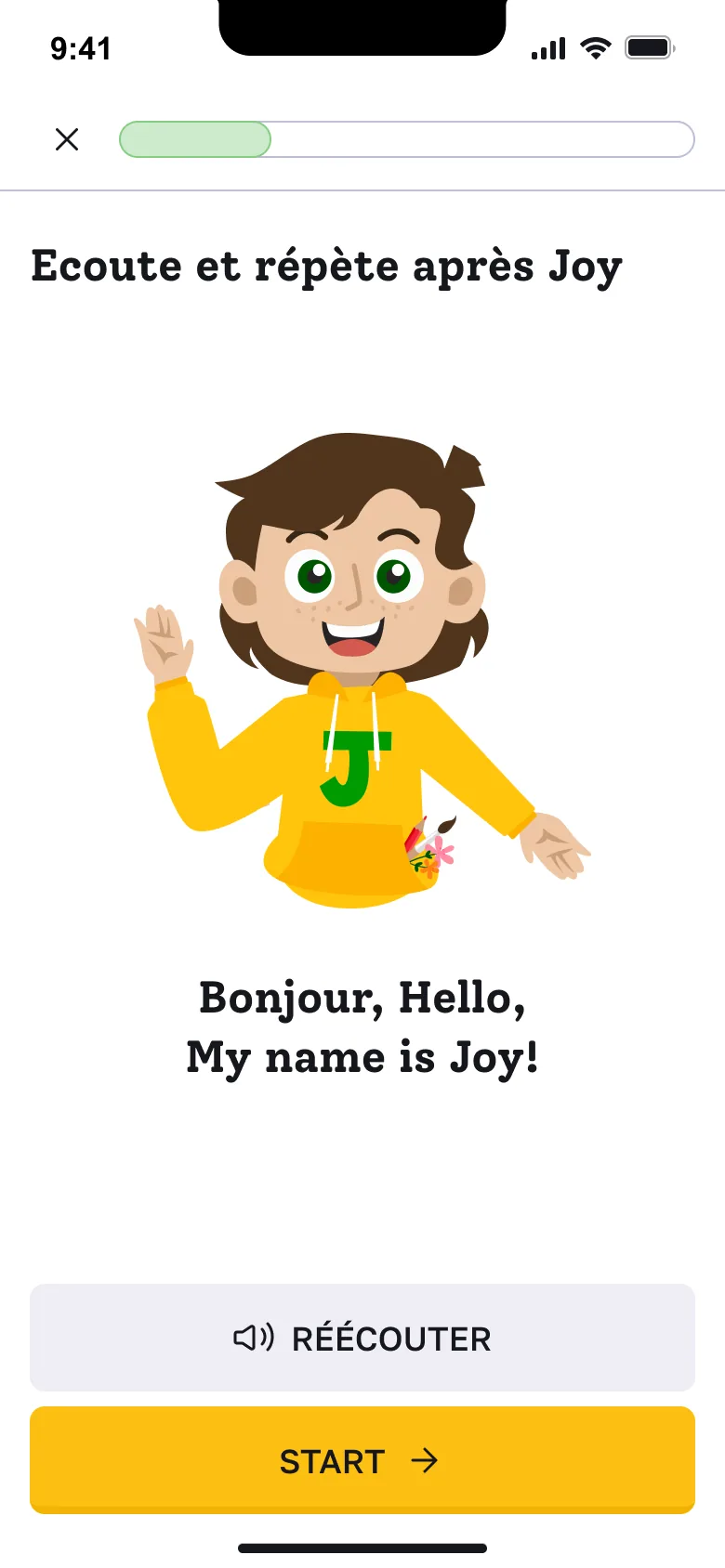 YippyLingo — Joy se présente